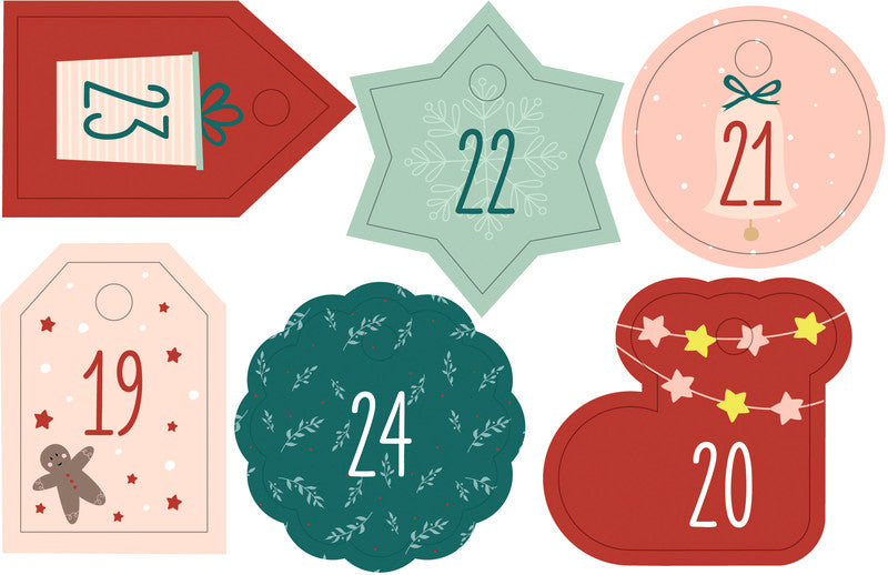 Folia Adventskalender-Set – 24 Beutel – 100 × 130 mm
