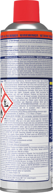 WD-40 Spezialist Bremsen- und Teile-Reiniger – für Bremsen & Teile, 500 ml