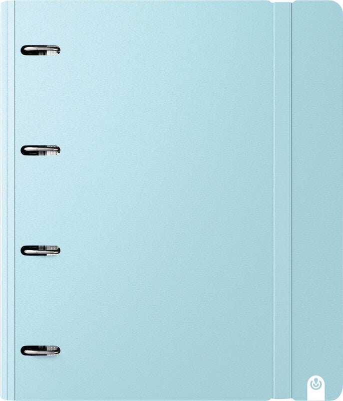 Carchivo Zeigebuch – A4 Hochformat – 4-Ring, Ø 35 mm, Rücken 40 mm – Hellblau, Kunststoff, mit Raumsparösen