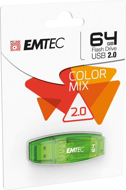 Emtec C410 USB-Stick – 64 GB, USB 2.0, grün