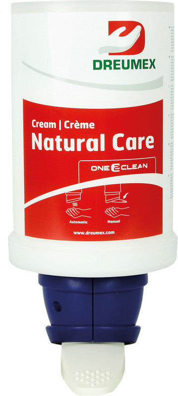 Dreumex One2Clean – Seifenspender, manuell, für DREUMEX Kartusche One2Clean, Kunststoff, blau, nachfüllbar