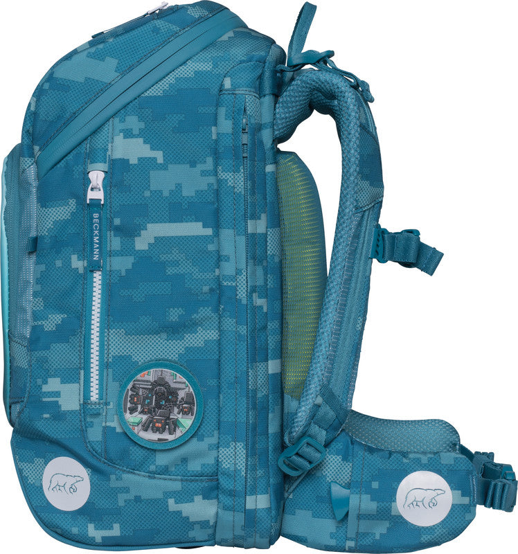 Beckmann Schulrucksack Active Air Flx – Jungle Game – Recycelte Materialien