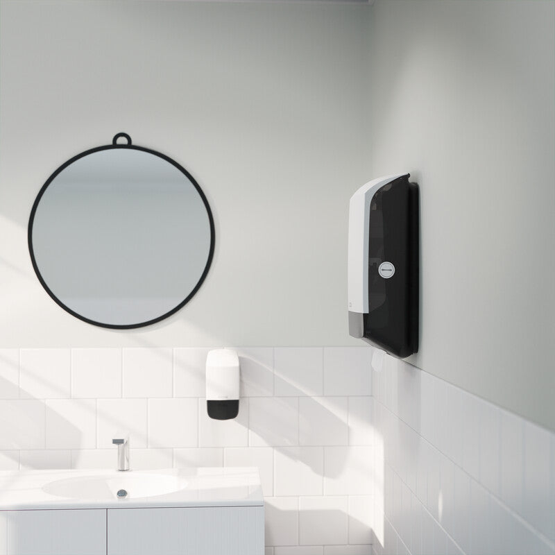 Katrin Falthandtuchspender Inclusive Medium Weiss – für Falthandtücher bis 240 mm, 301 × 445 × 142 mm
