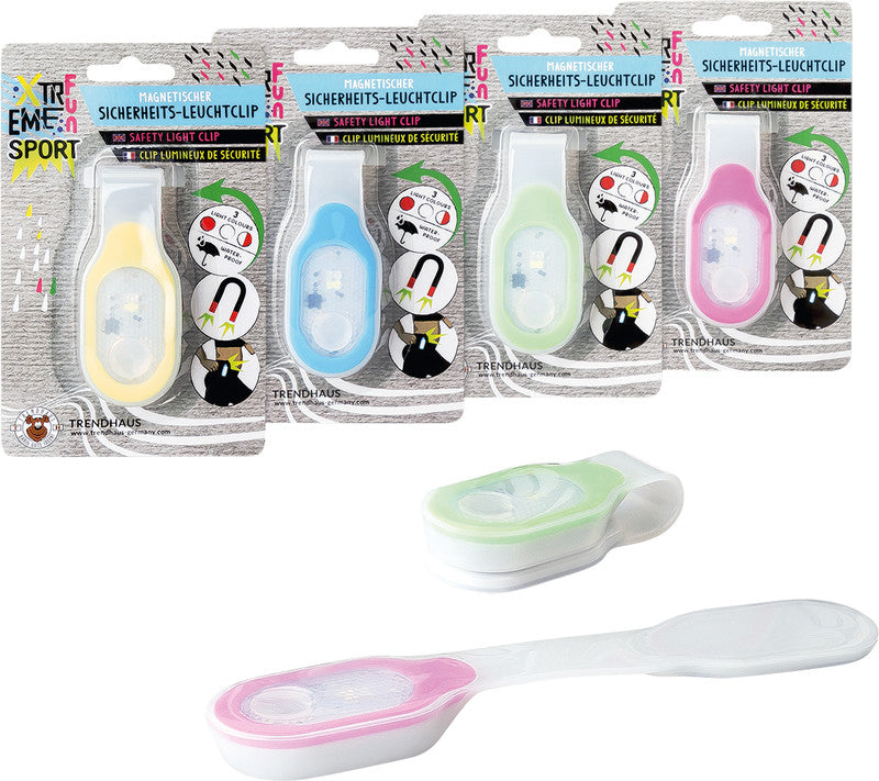 Trendhaus XTREME Fun Weisslicht-LED-Strahler – 3 Leuchtmodi, Batteriebetrieb (2 × CR2032), Magnetverschluss