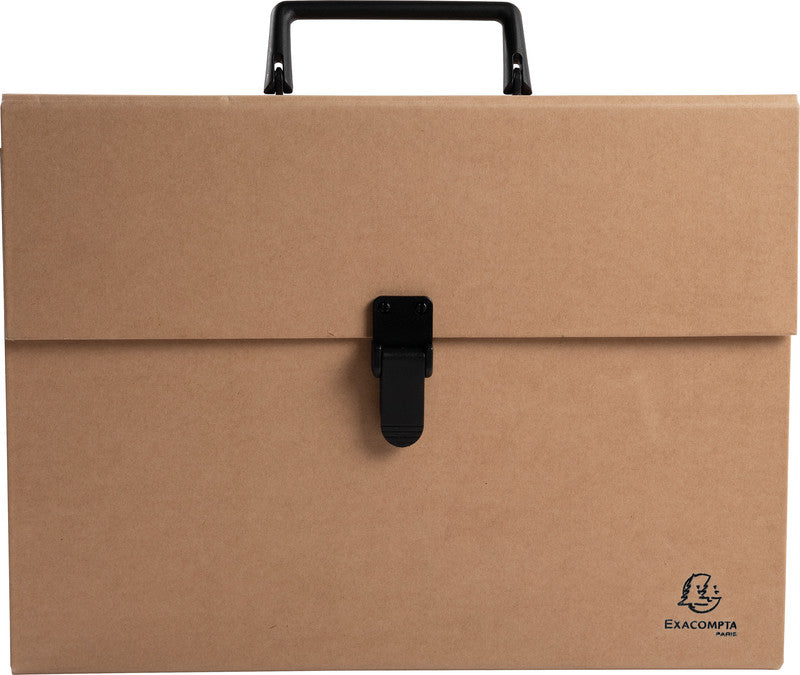 Exacompta Sammelmappe, für A4, Karton, braun, mit Lasche