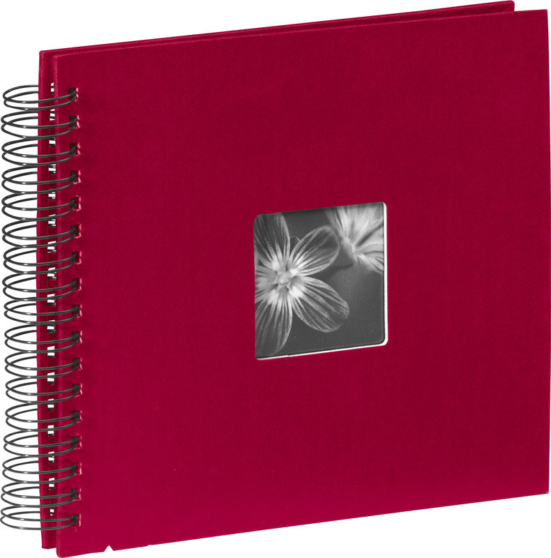 Hama Fotoalbum – weinrot, mit Pergaminzwischenblättern, Papier, 280 × 240 mm