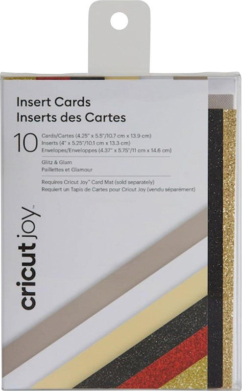 Cricut Grusskarte Glitz and Glam – 107 × 139 mm – Papier, 10er Pack