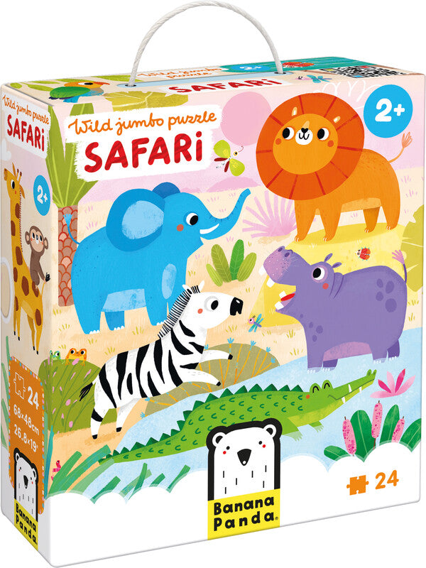 Banana Panda Wild Jumbo Puzzle – Logikspiel, 1 Spieler, ab 2 Jahren