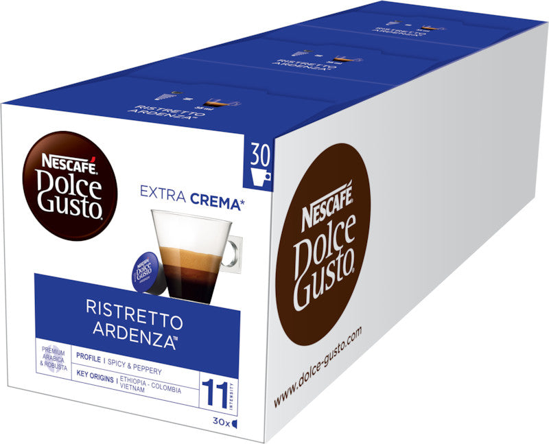 Nescafé Dolce Gusto Kaffeekapseln Ristretto Ardenza – für Dolce Gusto – Intensität 11 – 30 Kapseln