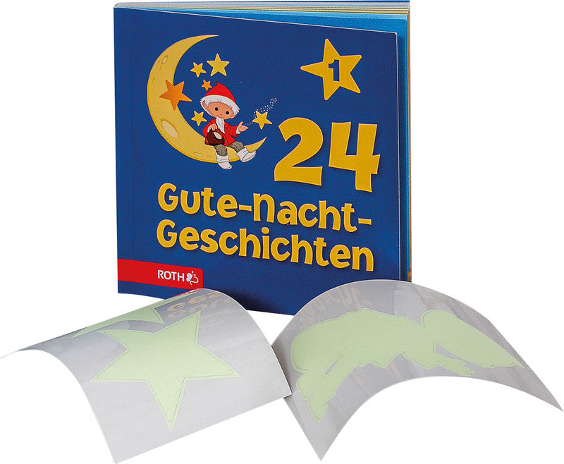 Roth Adventskalender Schlaf schön, Karton, sortiert, 45 × 34 cm, mit Nachtleuchtstickern