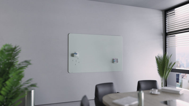Legamaster Whiteboard – 150 × 100 cm, Glas, magnetisch, Wandmontage, inkl. Magnete, Marker, Montagesatz