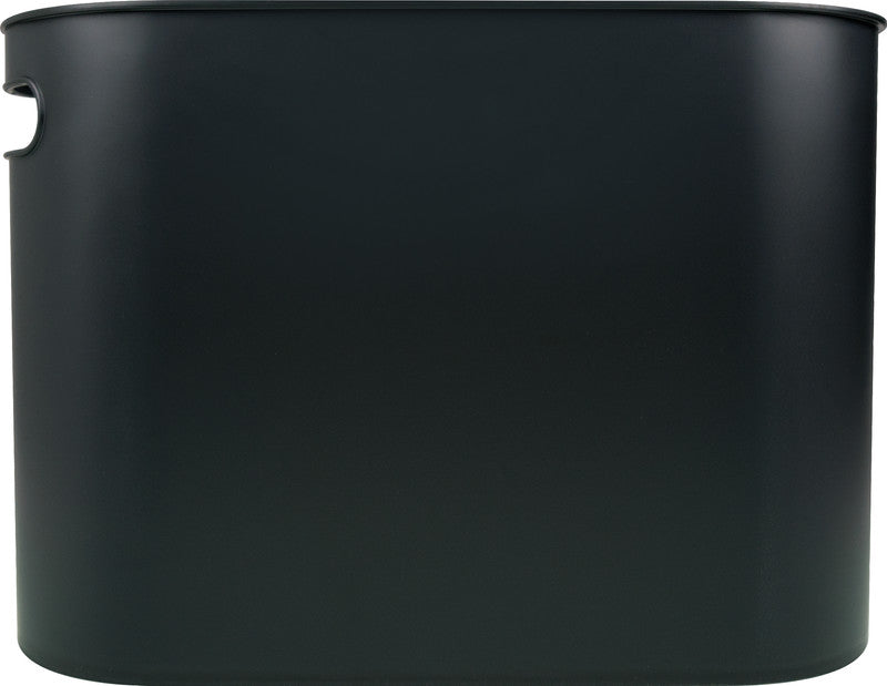 Helit Abfalleimer the Oval Design Classics – 22 l – Kunststoff, Schwarz – B × H × T 178 × 300 × 450 mm