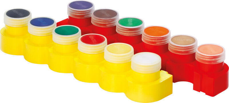 Fonzell Deckfarbkasten – 12 Farben, sortiert