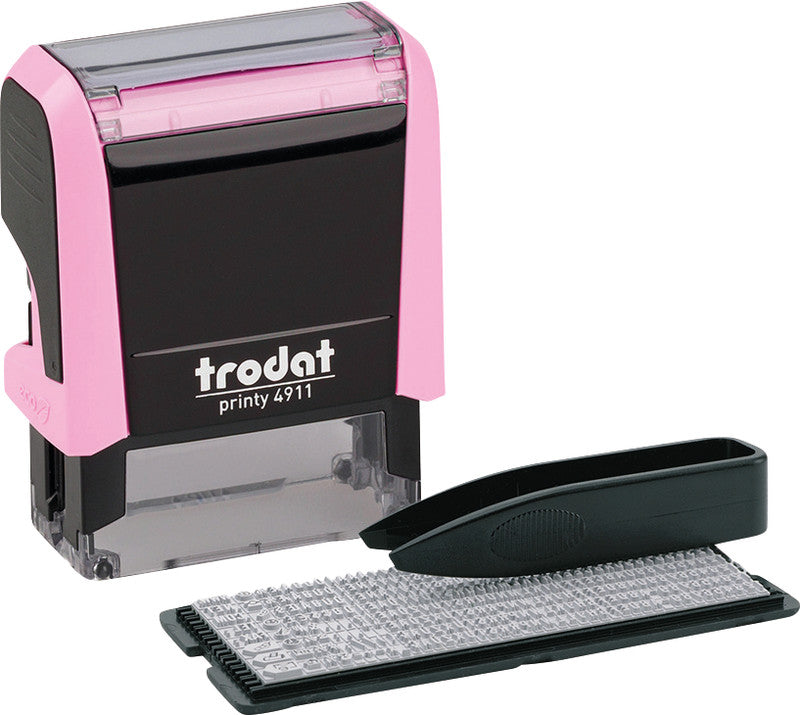 Trodat Motivstempel Printy 4911 – Text zum Selbersetzen, selbstfärbend, 38 × 14 mm