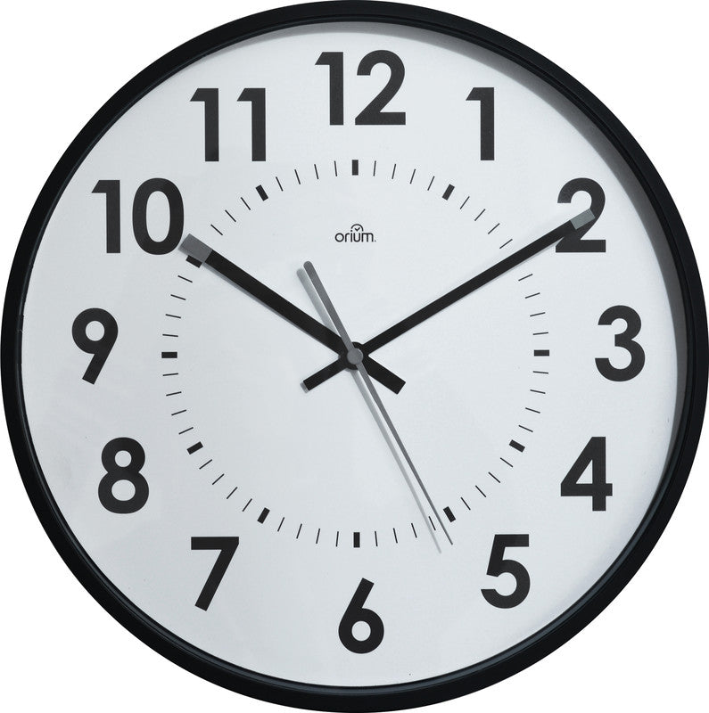Orium by cep Orium Wanduhr – Ø 30 cm, schwarz, Kunststoff, lautlos