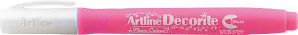 Artline Pigment-Marker Decorite Brush – Pinselspitze – Neonpink – lichtbeständig