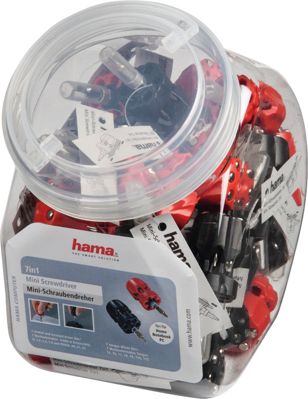 Hama Schraubendreher-Bit-Set – 7 Bits – für PC, Notebook, Elektronik