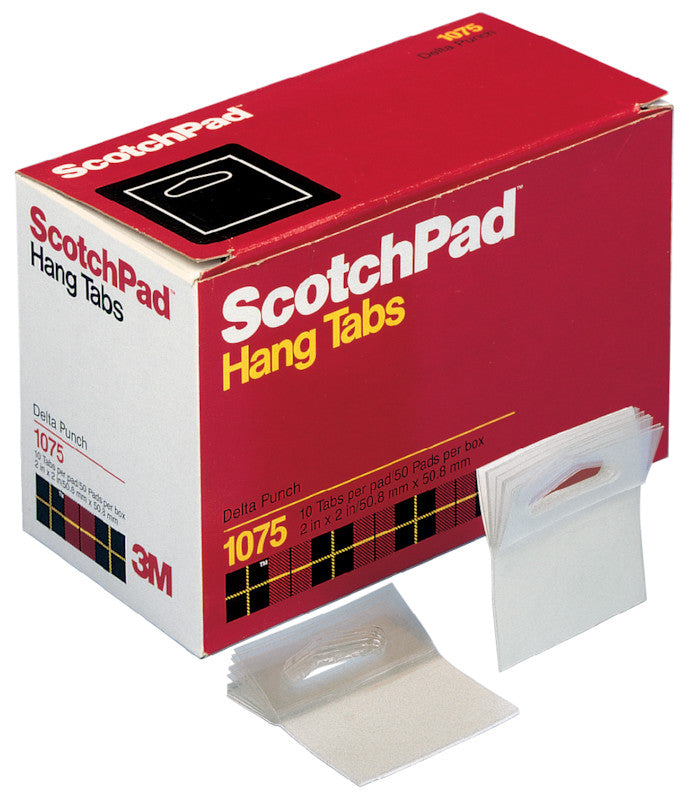 3M Hang Tabs, transparent – 50,8 × 50,8 mm – 500 Stk.