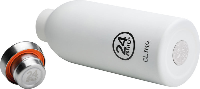24Bottles Ersatzdeckel für Trinkflasche Clima – Edelstahl, Schraubverschluss, auslaufsicher – Stahl