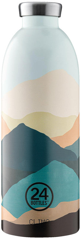 24Bottles Trinkflasche Clima – 8,5 dl – Edelstahl, isoliert, Schraubverschluss – Mountains