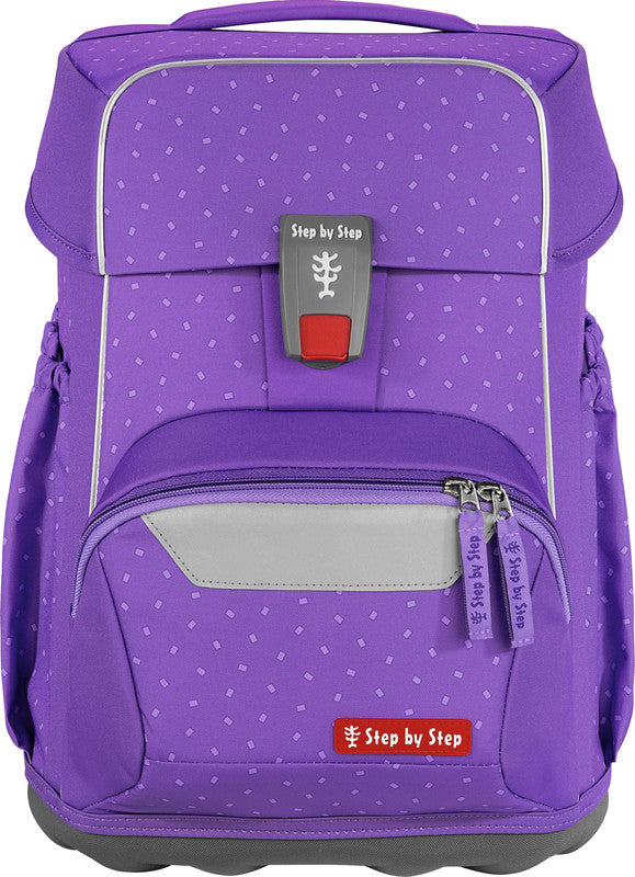 Step by Step Basis Schulrucksack-Set – 4-teilig – Purple Konfetti