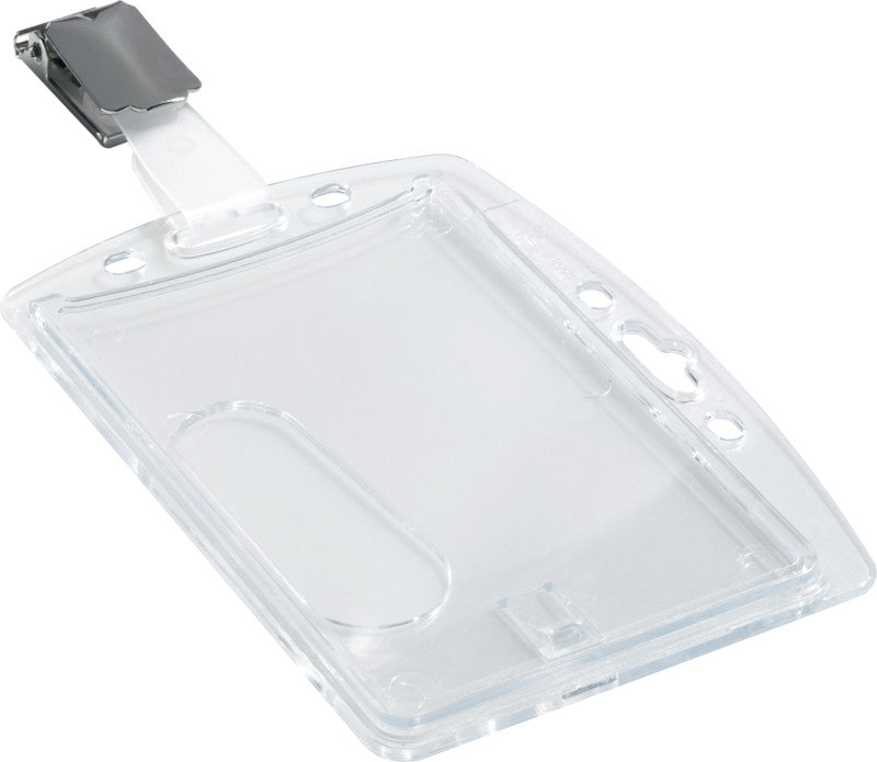 Durable Hartbox – 87 × 54 mm, transparent, für 1 Betriebsausweis, 25er-Pack