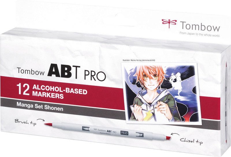 Tombow ABT PRO Dual Brush Pen, 12 Stk.