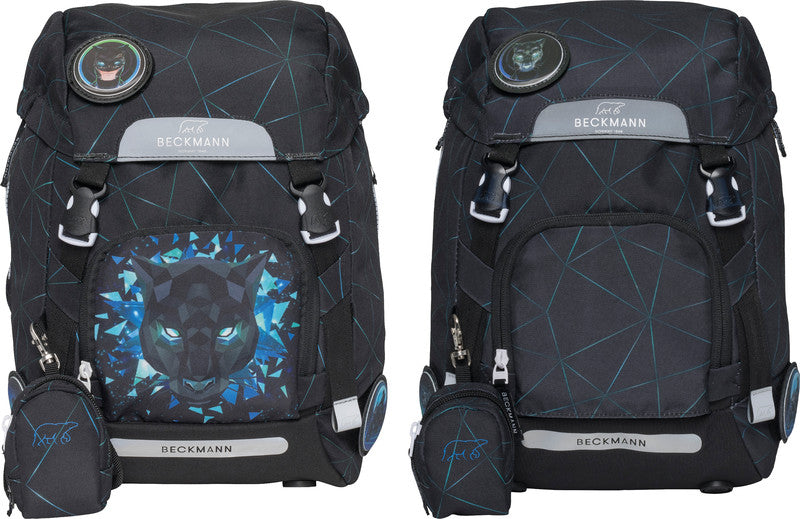 Beckmann Classic Schulrucksack – Panther – 24,0×37,0×25,0 cm – aus recycelten PET-Flaschen