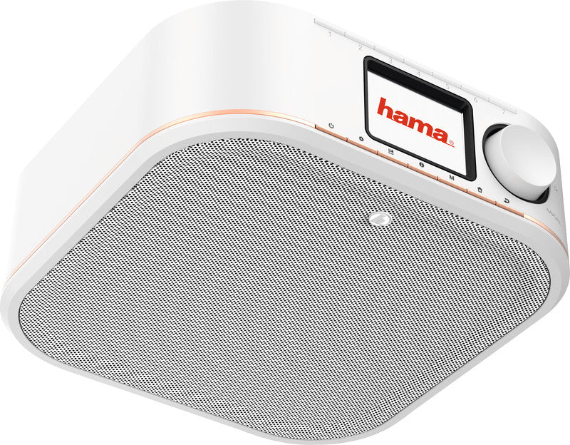 Hama DR350 Tragbares Radio – DAB+/UKW, Netz, Weiss