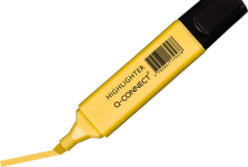 Q-CONNECT Textmarker Set 6 Farben Pastell – Keilspitze, 1–5,2 mm