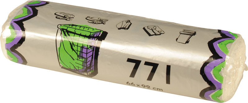 Noname Beutel – 77 L, 8 µm, Kunststofffolie, transparent – 20 Stück