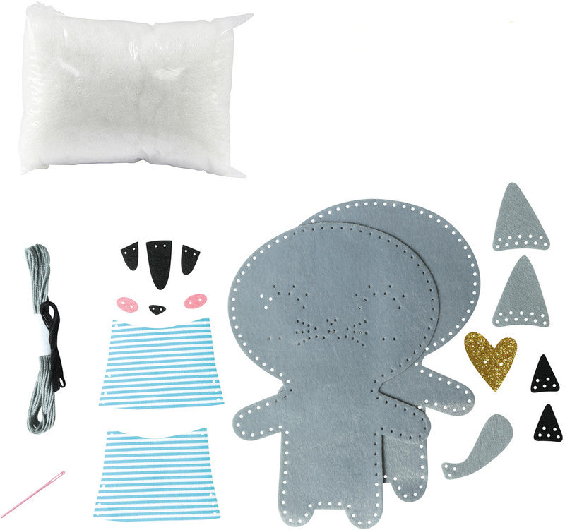 Avenue Mandarine Bastelset Nähen Katze Tina – 6–10 Jahre – 140 × 300 × 50 mm