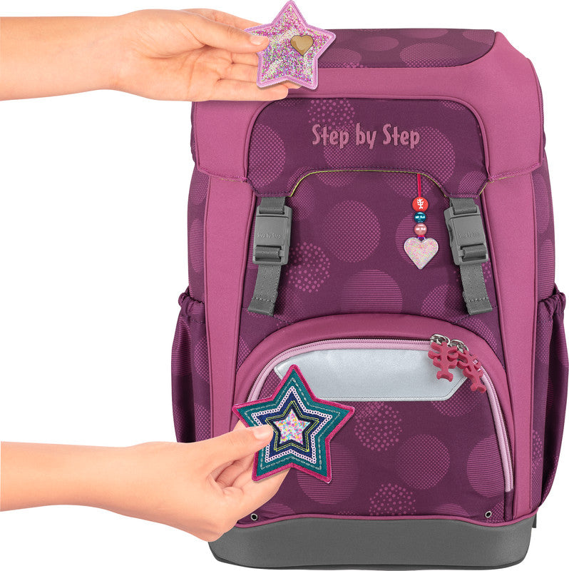 Step by Step Schulrucksack-Set GIANT – 5-teilig – Glamour Star Astra