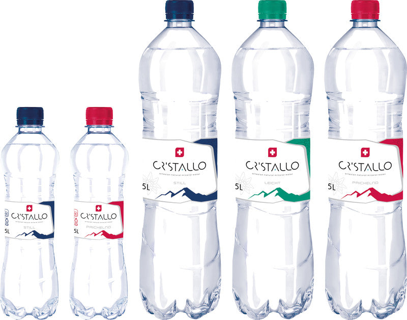 Cristallo Mineralwasser prickelnd – 12 × 5 dl
