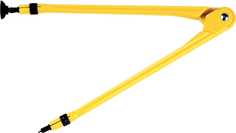 Arda Wandtafel-Zirkel – Schenkellänge 35 cm, für Wandtafel, Papier, Strassen, Saugnapf, Gradskala 0–60°