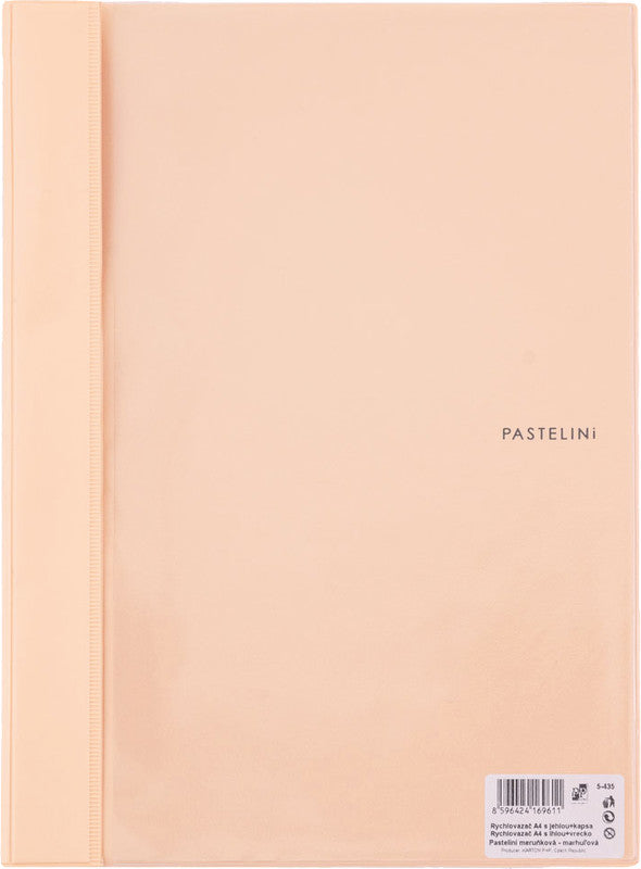 Pastelini Schnellhefter – A4, PVC, Aprikose, Sichttasche