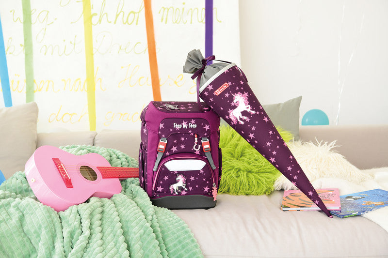 Step by Step Schultüte 70 cm × Ø 18 cm, 5 l – Motiv Dreamy Unicorn Nuala – Serie GIANT – rPET