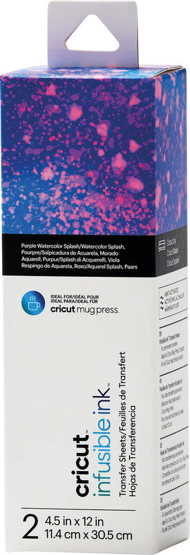 Cricut Aufbügelfolie – Watercolor Splash – 13,9 × 121,9 cm – für Cricut Joy Schneideplotter