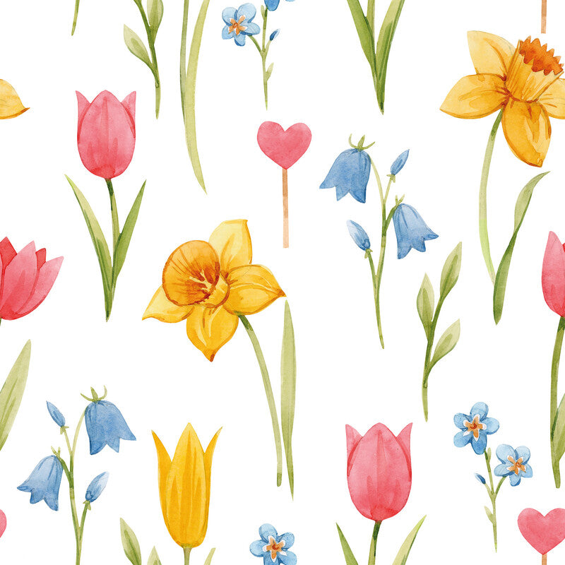Fasana Servietten Spring Flowers – 33 × 33 cm – 3-lagig, Tissue – 20 Stk., FSC