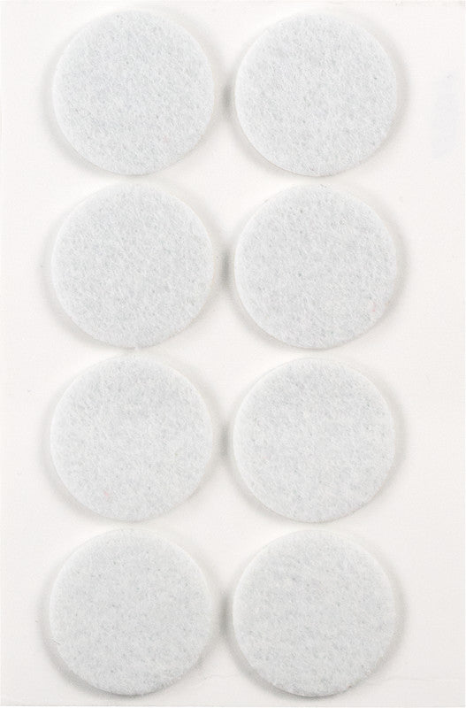 HERMA Filzgleiter – 8er-Set, Ø 2,8 cm, weiss