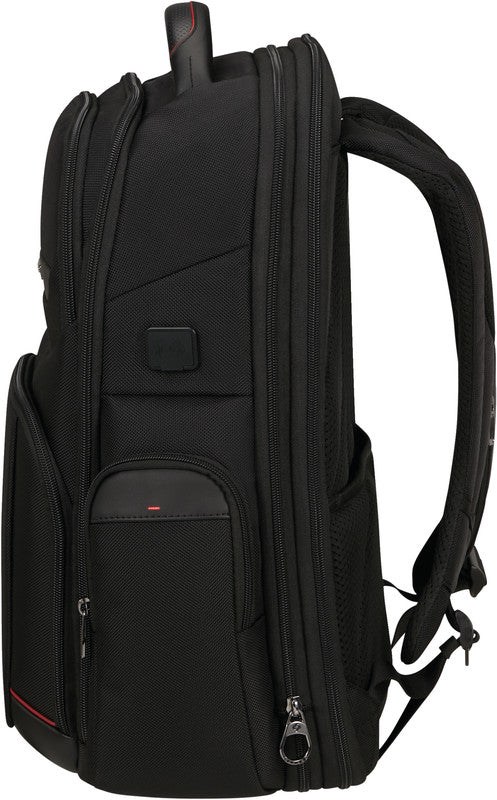 Samsonite Pro-DLX 6 3V Notebook-Rucksack – für Notebooks bis 17,3", RFID-Fach, USB-Anschluss, Nylon, schwarz