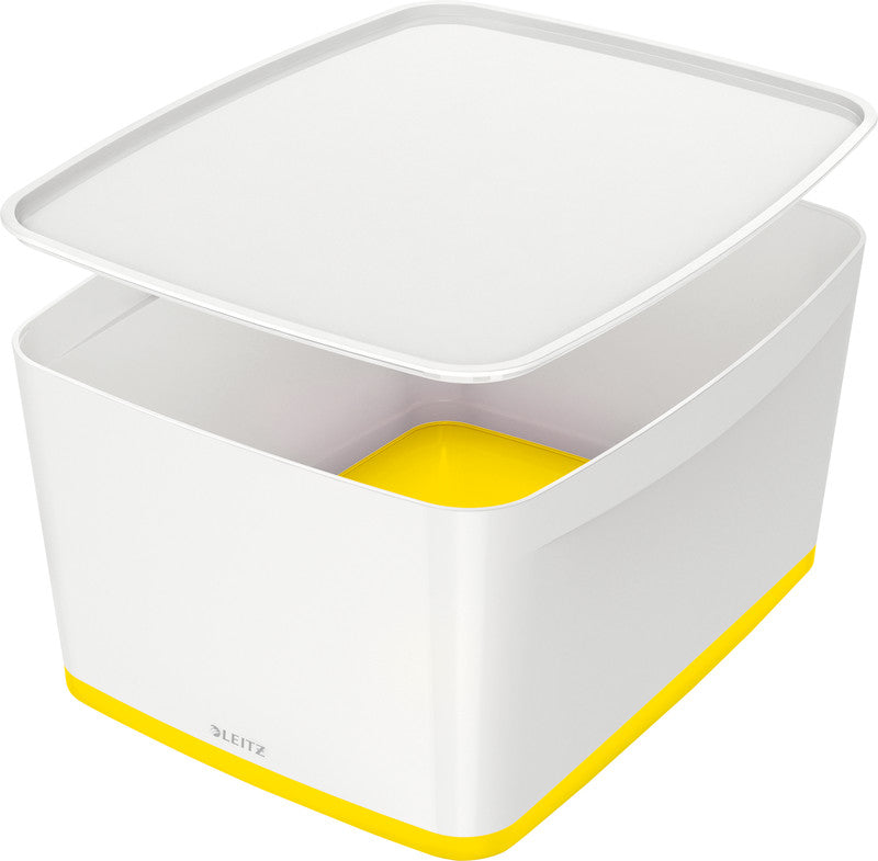 Leitz Aufbewahrungsbox MyBox – Kunststoff, weiss, 31,8 × 19,8 × 38,5 cm