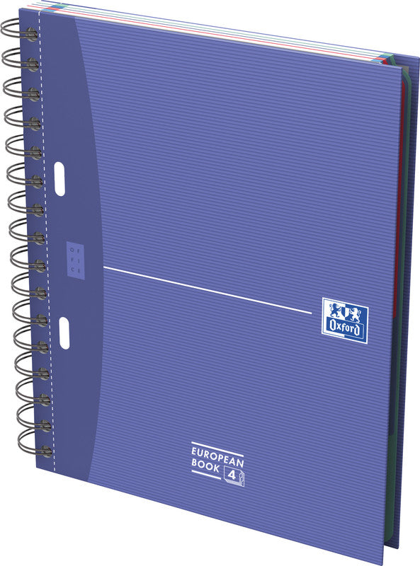 Elba Oxford – Collegeblock Essentials, 100 Blatt, 2-fach gelocht, perforiert, 90 g/m² – sortiert, für SCRIBZEE-App