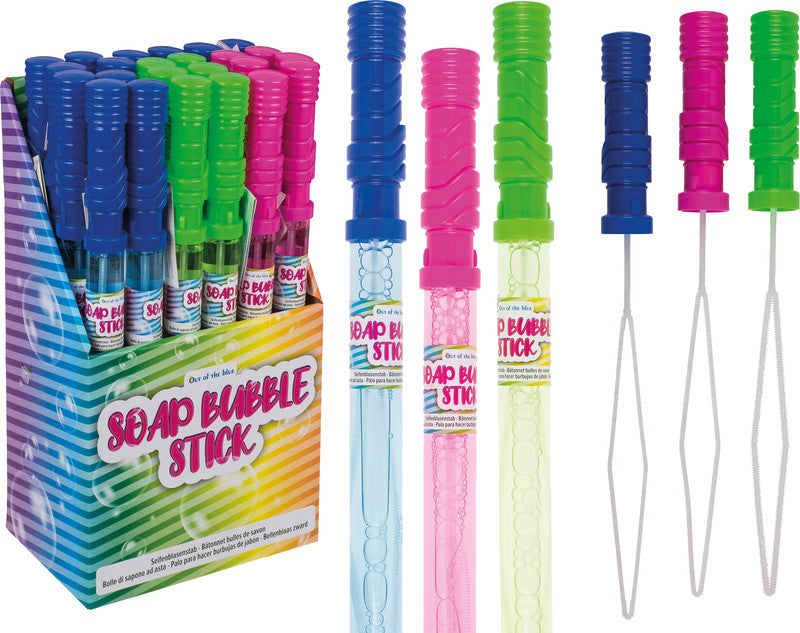 Out oft the blue Out of the Blue Seifenblasenstab – 116 ml, Ø 3 × 37 cm, blau, pink, hellgrün