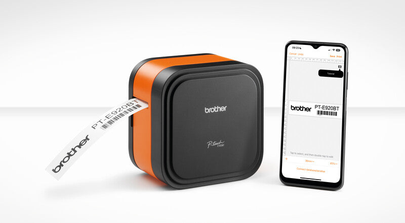 Brother Cube Pro Etikettendrucker – orange/schwarz, Kunststoff