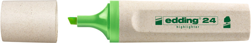 Edding EcoLine Textmarker Grün – Keilspitze, 2–5 mm, nachfüllbar, Blauer Engel