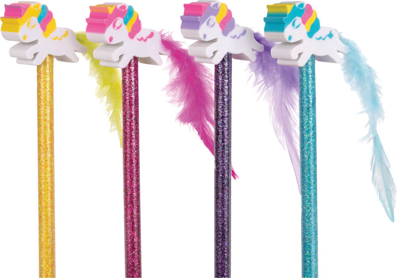 Trendhaus Einhorn Dreamland Bleistift, mit Radierer, HB, Mine Ø 2 mm, farbig sortiert
