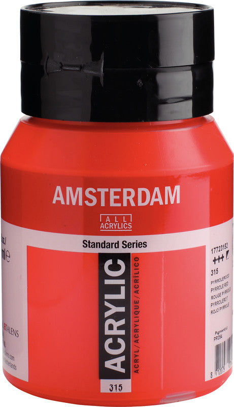 Royal Talens Amsterdam – Acrylic Standard – Acrylfarbe – Pyrrolrot, 500 ml