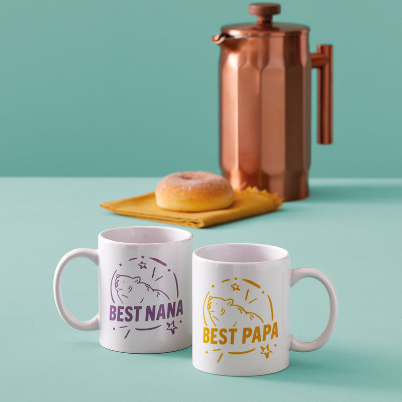 Cricut Tasse – 0,44 l, Keramik, weiss, für Cricut Tassenpresse Mug Press, 6 Stück