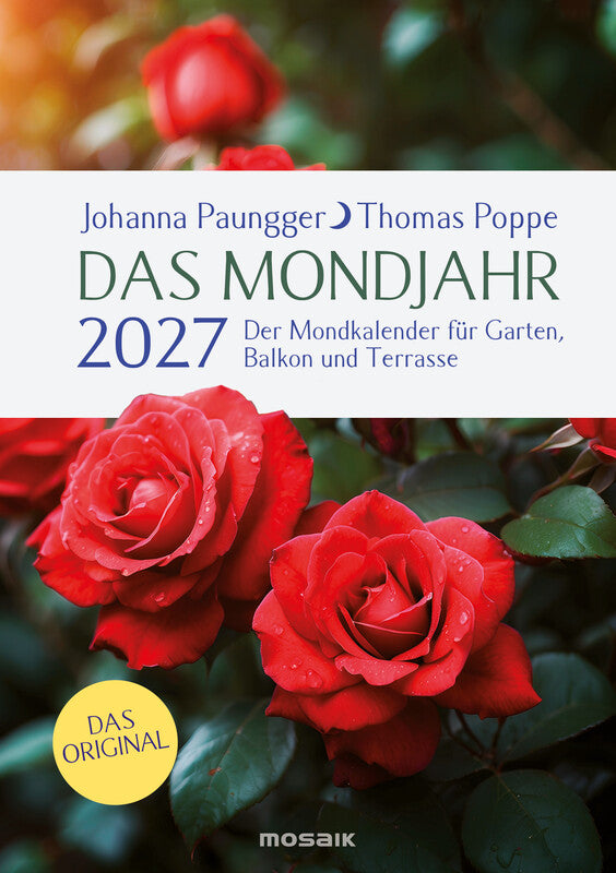 Mosaik Lesekalender Mond 2027 – 14,8 × 21 cm – 1 Woche/Blatt – d – mit Aufhänger, mit Notizfeld